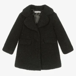 Balloon Chic Girls Black Sparkly Bouclé Coat Outlet