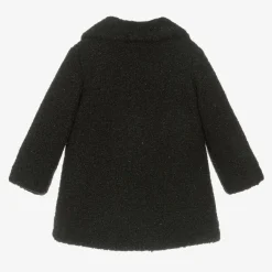Balloon Chic Girls Black Sparkly Bouclé Coat Outlet