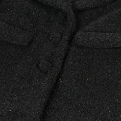 Balloon Chic Girls Black Sparkly Bouclé Coat Outlet
