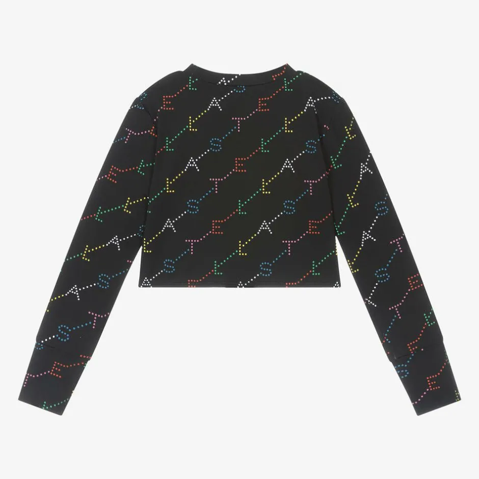 Stella McCartney Kids Girls Black Sports Top (UPF50+) Sale