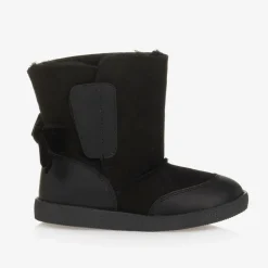 Falcotto by Naturino Girls Black Suede Leather Boots Best