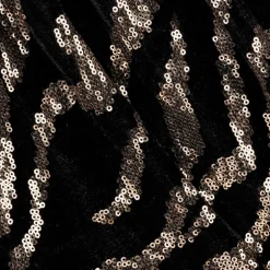 NAME IT Girls Black Velour & Gold Sequin Skirt Best