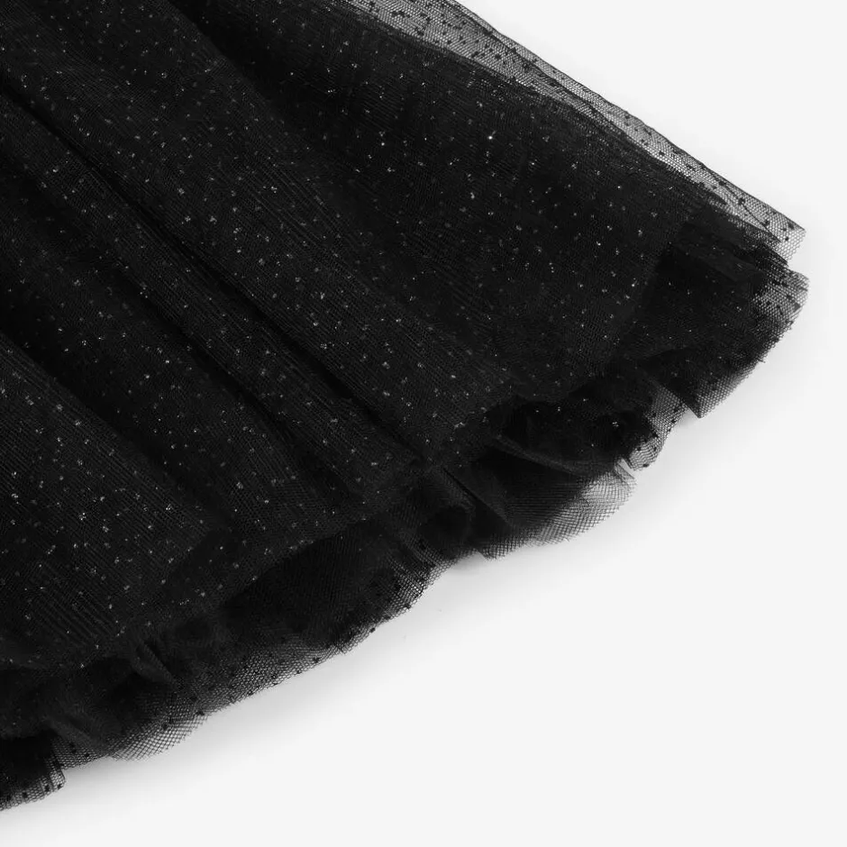 Rock Your Baby Girls Black Velour & Tulle Dress Outlet