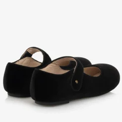 Old Soles Girls Black Velvet Pumps Online