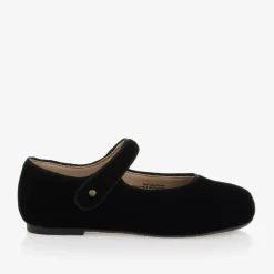 Old Soles Girls Black Velvet Pumps Online