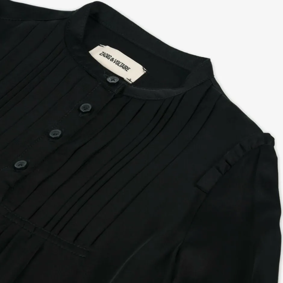 Zadigamp;Voltaire Girls Black Viscose Dress Discount