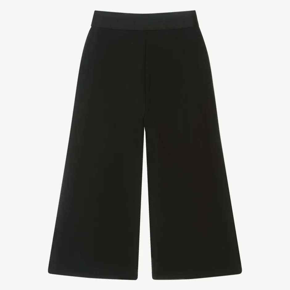 Calvin Klein Girls Black Wide Leg Trousers