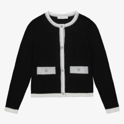 Monnalisa Girls Black Wool Cardigan Hot