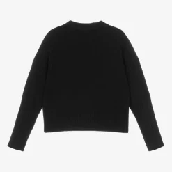 Zadigamp;Voltaire Girls Black Wool Cropped Cardigan Sale