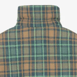 Gucci Girls Blue & Brown Wool Check Coat Best