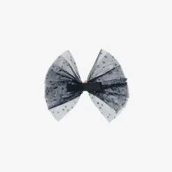 Bowtique London Girls Blue & Gold Hair Clip (10cm)