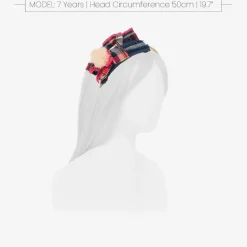 Miranda Girls Blue & Pink Tartan Hairband Clearance