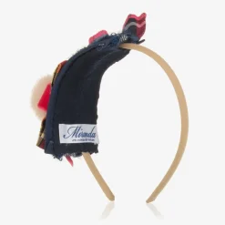 Miranda Girls Blue & Pink Tartan Hairband Clearance