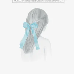 Bowtique London Girls Blue Bow Hair Clip (12cm) Hot
