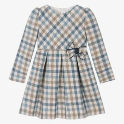 Mayoral Girls Blue Check Dress Sale