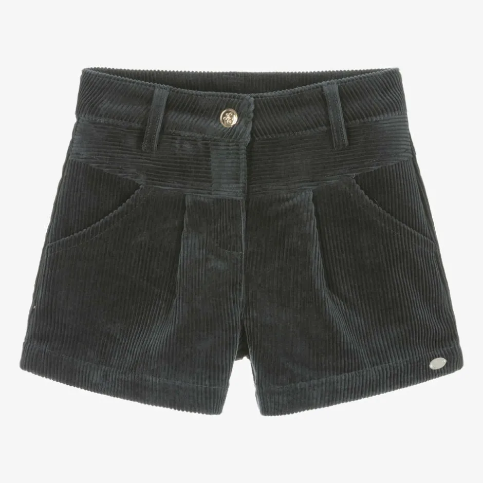 Tartine et Chocolat Girls Blue Corduroy Shorts Clearance