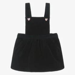 Carrément Beau Girls Blue Cotton Corduroy Pinafore Dress Outlet