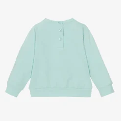 iDO Baby Girls Blue Cotton Diamanté Sweatshirt Outlet