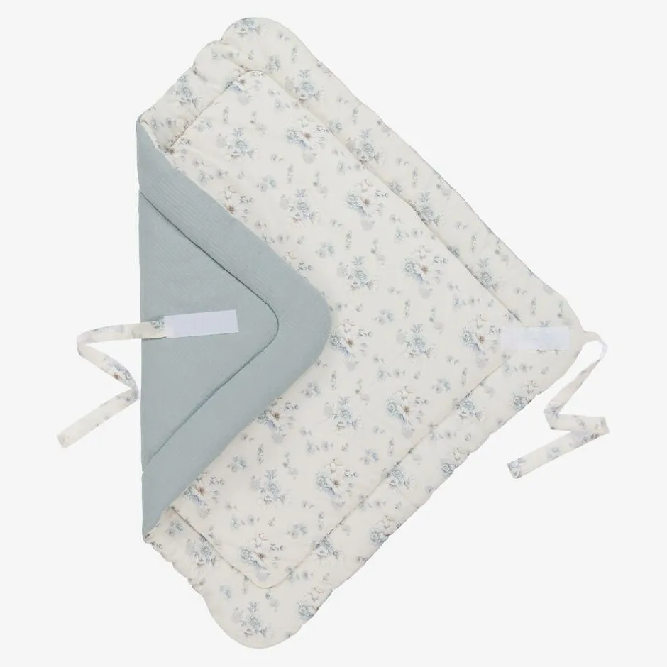 Jamiks Girls Blue Cotton Floral Nest