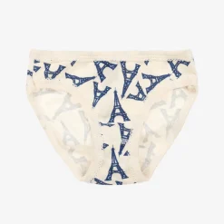 Petit Bateau Girls Blue Cotton Knickers (3 Pack) Hot