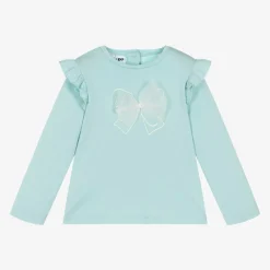 iDO Baby Girls Blue Cotton Top New