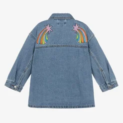 Stella McCartney Kids Girls Blue Denim Embroidered Jacket Best