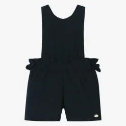 Tartine et Chocolat Girls Blue Dungaree Shorts Best