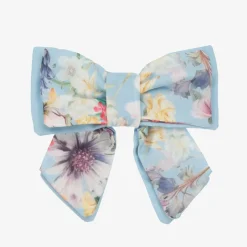 Patachou Girls Blue Floral Bow Hair Clip (14cm) Online