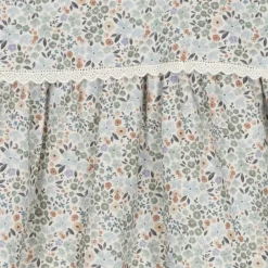 Paloma de la O Girls Blue Floral Cotton Dress Outlet