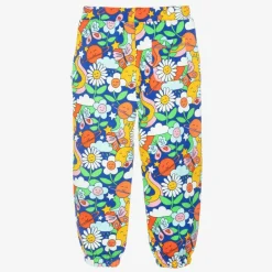 Frugi Girls Blue Floral Organic Cotton Joggers Hot