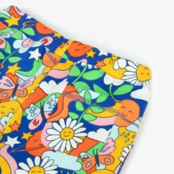 Frugi Girls Blue Floral Organic Cotton Joggers Hot