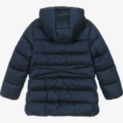 Mayoral Girls Blue Hooded Puffer Coat Sale