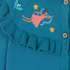 Frugi Girls Blue Knitted Fairy Cardigan Outlet