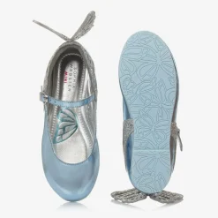 Sophia Webster Mini Girls Blue Leather Heavenly Shoes Online