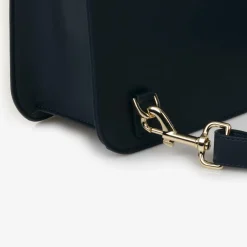 Monnalisa Girls Blue Leather Satchel (34cm) Sale