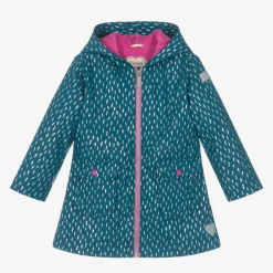 Hatley Girls Blue Lightning Bolts Raincoat Clearance