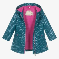 Hatley Girls Blue Lightning Bolts Raincoat Clearance