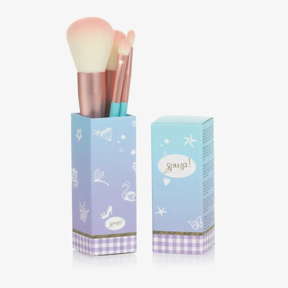 Souza Girls Blue Make Up Brush Set Clearance
