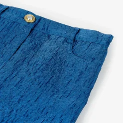 Angels Face Girls Blue Metallic Jacquard Skirt ElectricBlue New