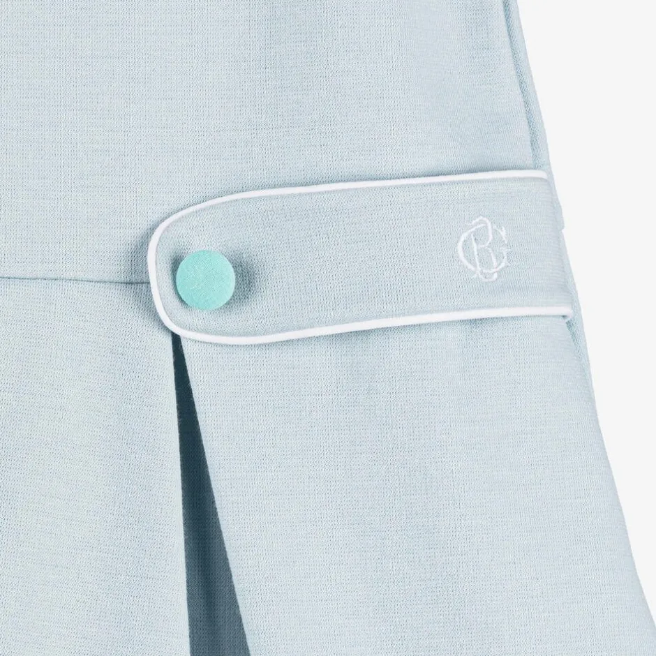 Beatrice amp; George Girls Blue Milano Cotton Jersey Dress Sale