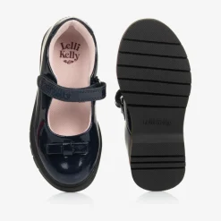 Lelli Kelly Girls Blue Patent Leather Bow Shoes