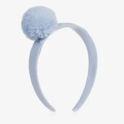 A Dee Girls Blue Pom-Pom Hairband Best