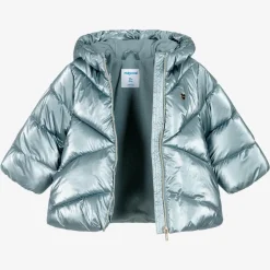 Mayoral Girls Blue Puffer Coat Clearance