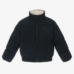 Tommy Hilfiger Girls Blue Puffer Jacket Sale