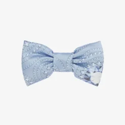 A Dee Girls Blue Satin Bow Hair Clip (13cm) Discount