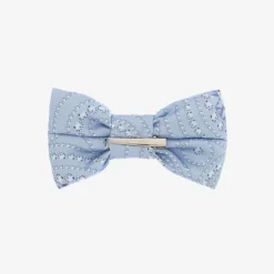 A Dee Girls Blue Satin Bow Hair Clip (13cm) Discount