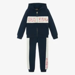 Guess Girls Blue Sequin Tracksuit Outlet