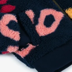 Boboli Girls Blue Teddy Fleece Jacket Hot