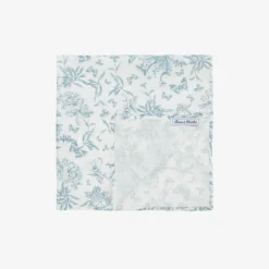 Tartine et Chocolat Girls Blue Toile de Jouy Print Scarf (65cm) Sale