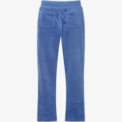 Juicy Couture Girls Blue Velour Flared Joggers Best